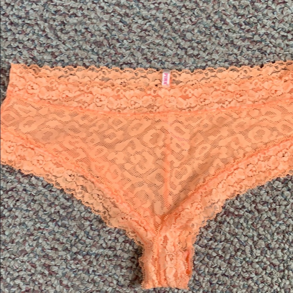 VS pink panty- extra low rise cheekster
